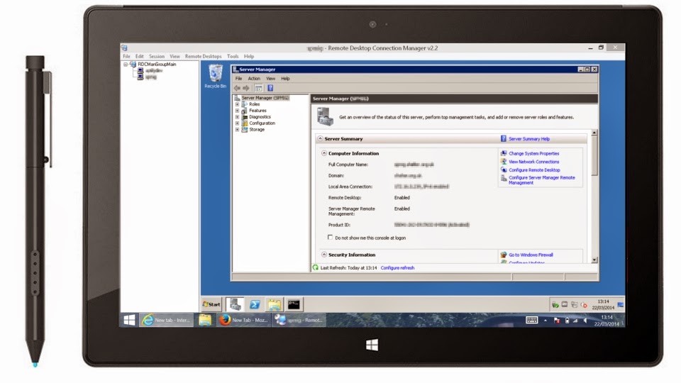 mockup of corrected remote desktop with high dpi
