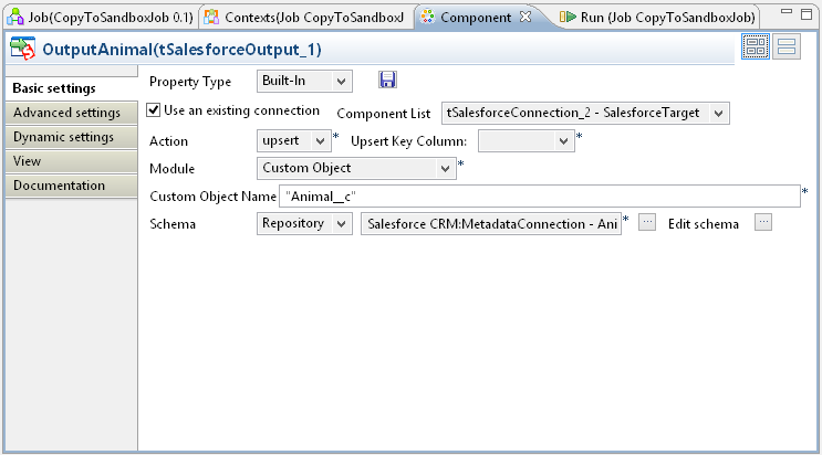 tsalesforce output animal